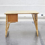 Rattan desk