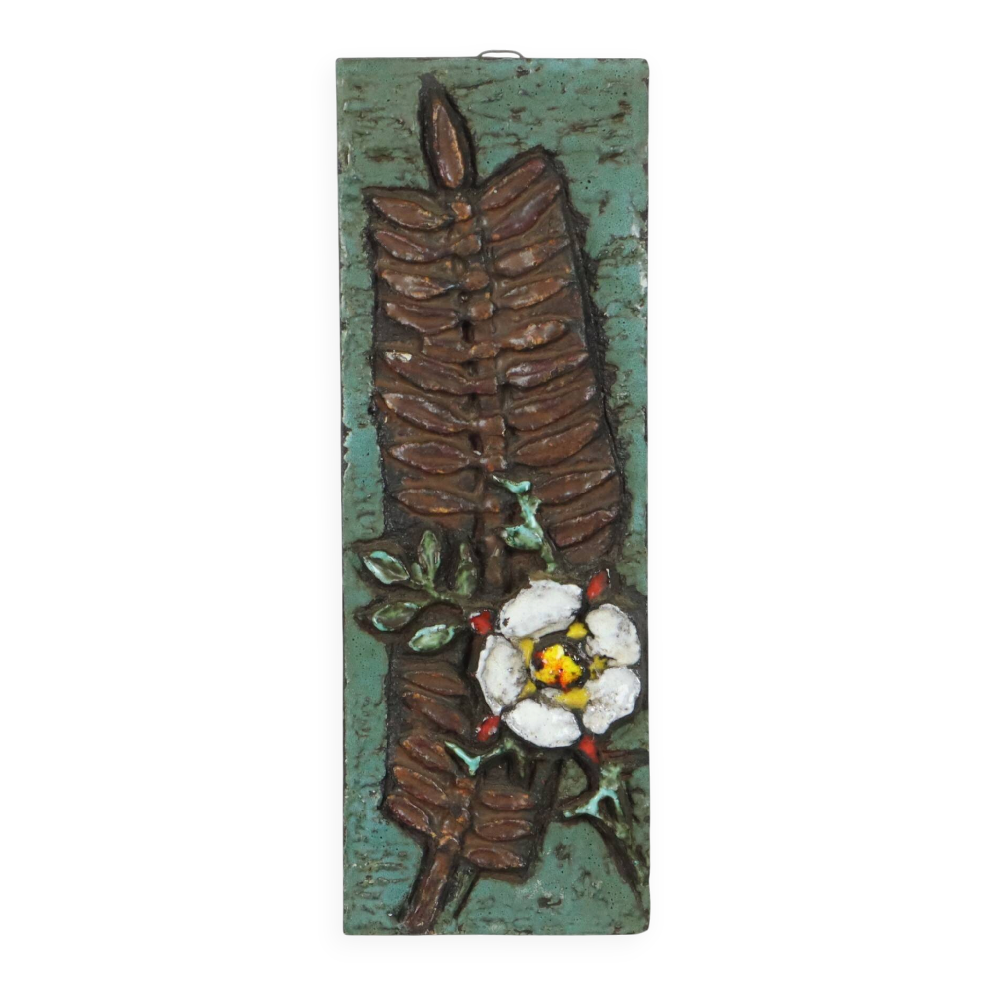 Ceramic Wall Sculpture Plaque Ruscha West Germany