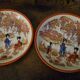 Set of 2 small decorative plates Made in Japan – 13 cm