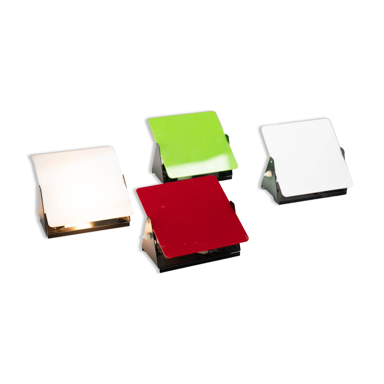 Set of four French wall lamps