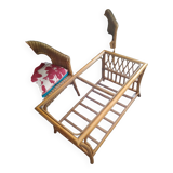 Table basse en rotin