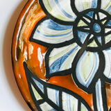 Assiette en faïence roger capron vallauris 1958