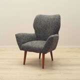 Grey armchair, Italian design, 1970s, production: Italy