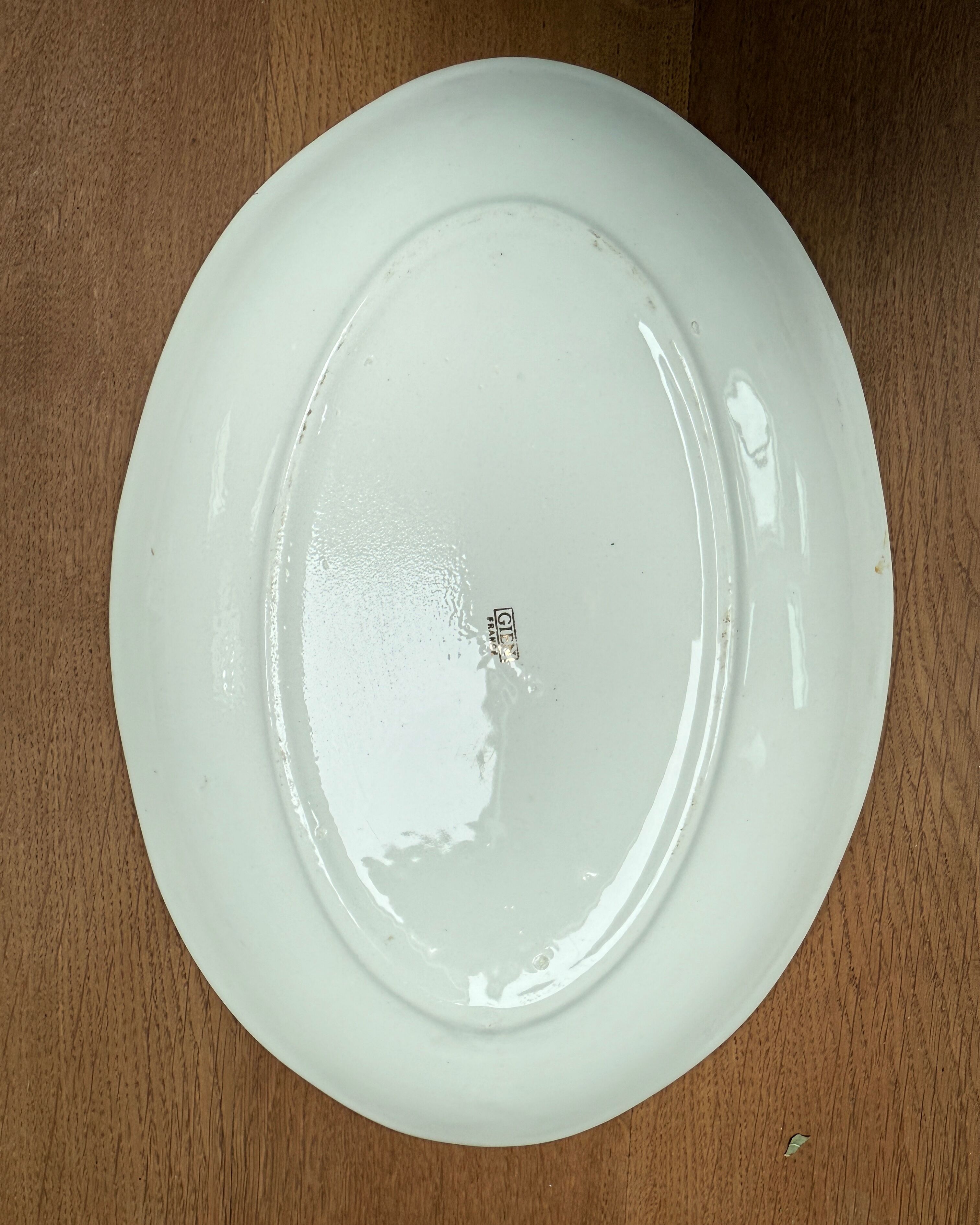 Vintage oval plate Gien