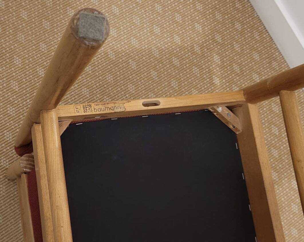 Set of 4 vintage Baumann chairs