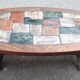 Table basse brutaliste années 70