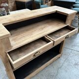 Solid oak bar from the 1950s