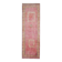 1970s Vintage Turkish Hand-Knotted Wool Cotton Pink Runner Rug 110x361