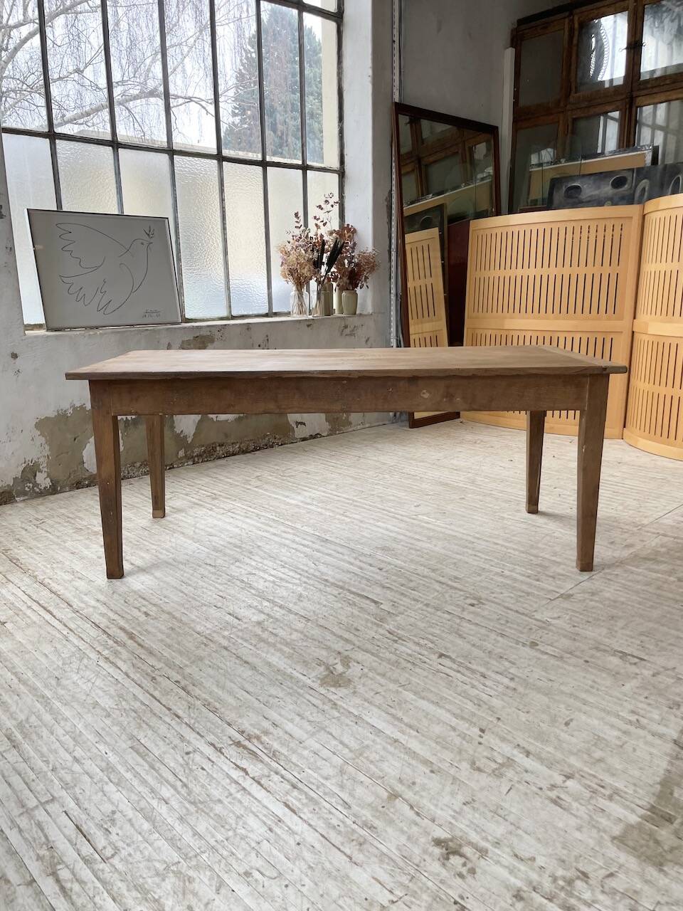 Oak farm table 2m