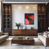 Colorful stretched canvas painting "abstraction 3" by bODASCA