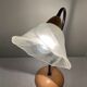 Vintage lamp from the 80s in wood and metal