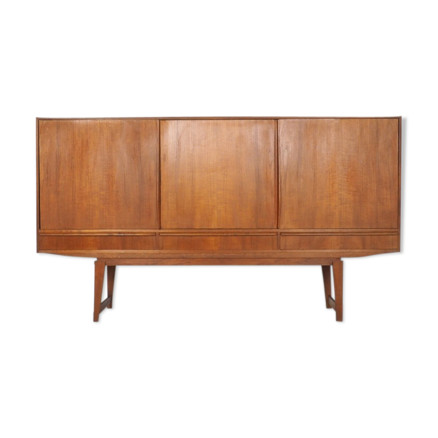Danish teak sideboard with sliding doors, 1960