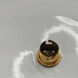 Blue enameled sheet metal pendant lights