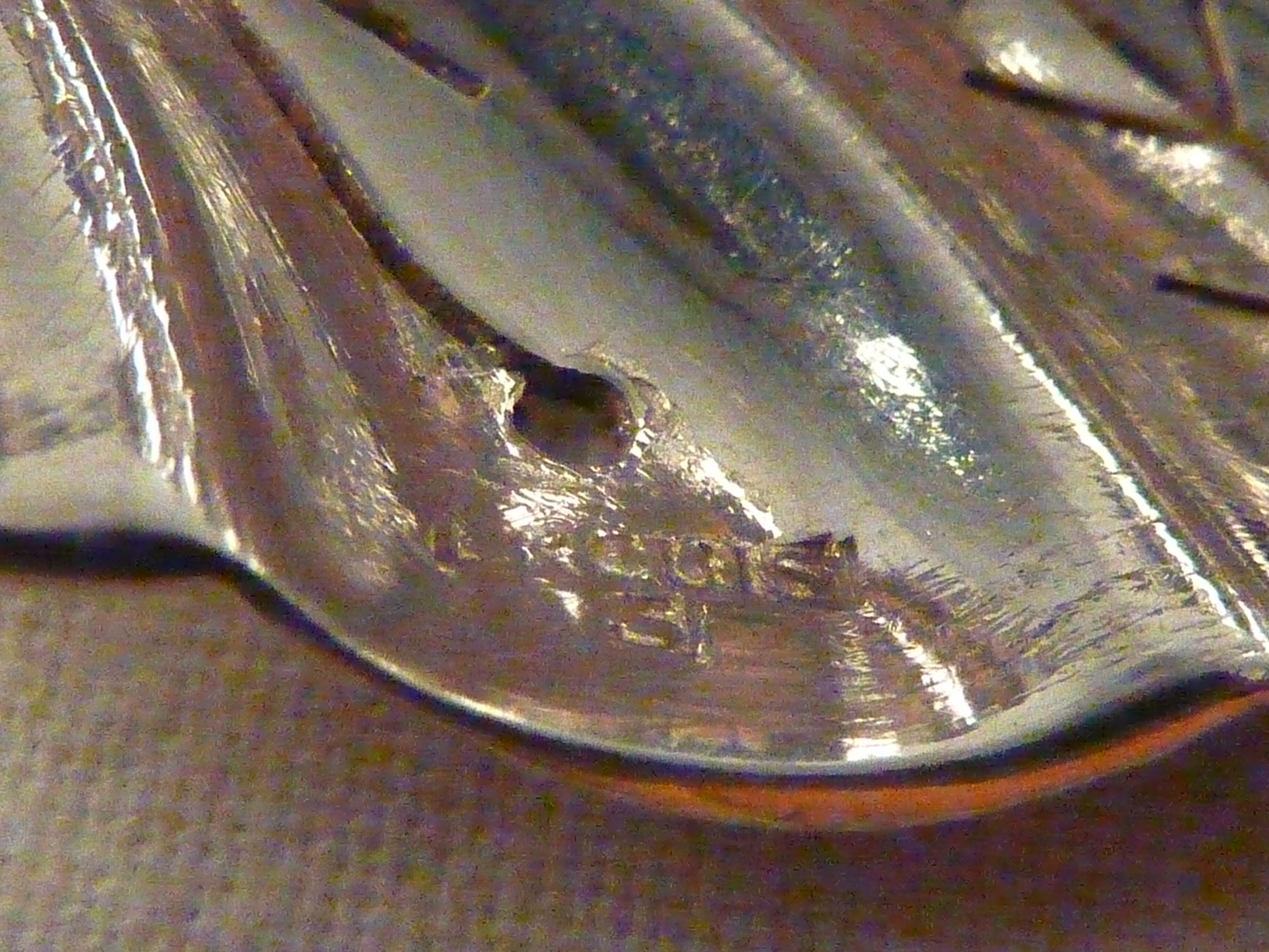 Dessert cutlery in silver metal of the brand Ercuis