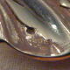 Dessert cutlery in silver metal of the brand Ercuis