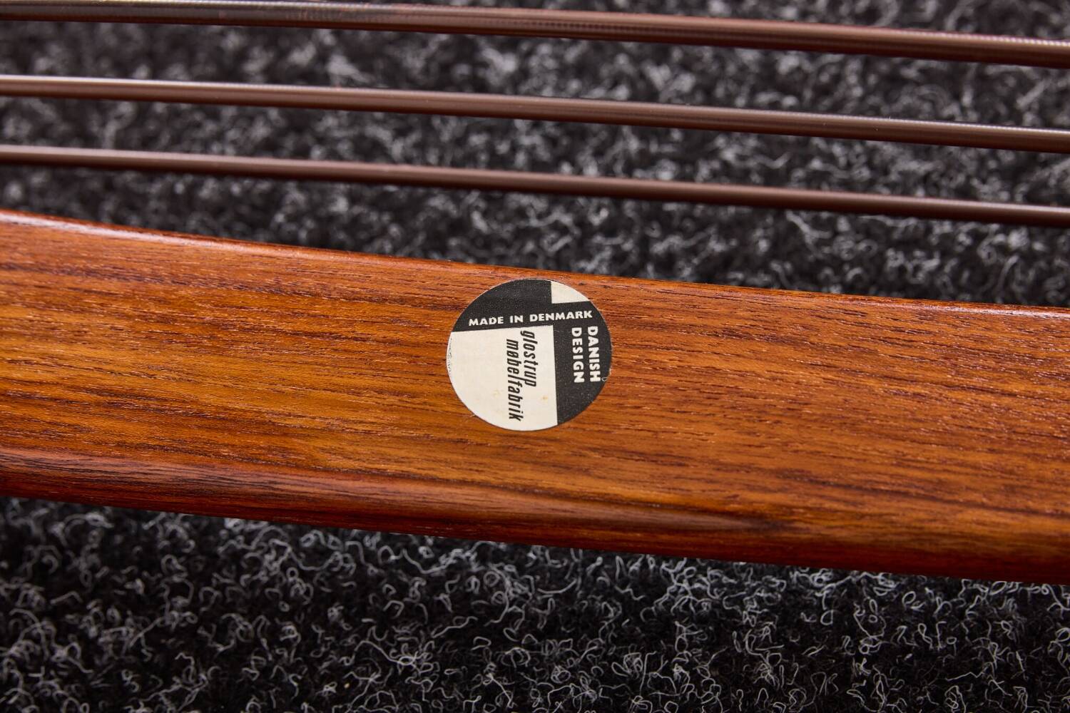 Arne Vodder, Canapé trois places vintage en teck, Glostrup années 1960, Danemark