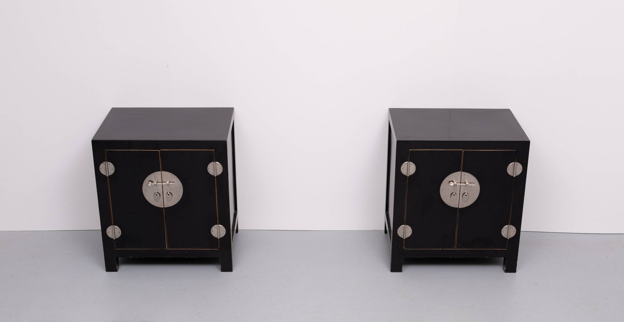 pair Chinese Black Night stands 1970s