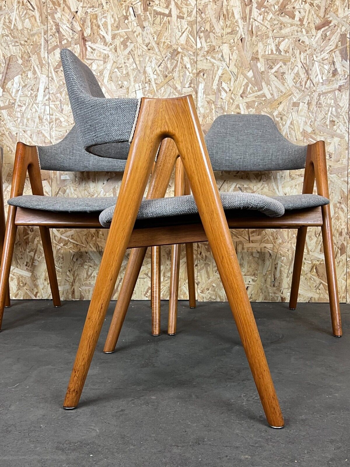 Set of 4 teak chairs by Kai Kristiansen for Sva Møbler Danish Design 60s 70s