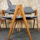 Set of 4 teak chairs by Kai Kristiansen for Sva Møbler Danish Design 60s 70s