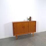 Mid Century Deens teak hoog dressoir