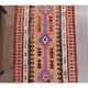 1970s Vintage Turkish Hand-Knotted Wool Cotton Orange Runner Rug 86x326