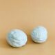 Pair of Limoges porcelain nut boxes