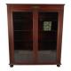 Bibliothèque vitrée en acajou du XXe siècle