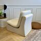 Vintage armchair - cream boucle fabric - 1970s