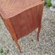 Pair of Louis XVI style marquetry bedside tables