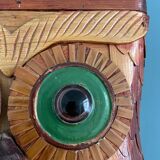 Vintage umbrella stand in the shape of an owl