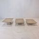 Set of 3 Italian Travertine Coffee or Side Tables, 1980s