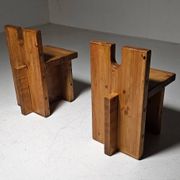 Pompeia accent chair in pine by Lina Bo Bardi, 1980s