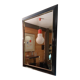 Metal and brass mirror, 94x75 cm
