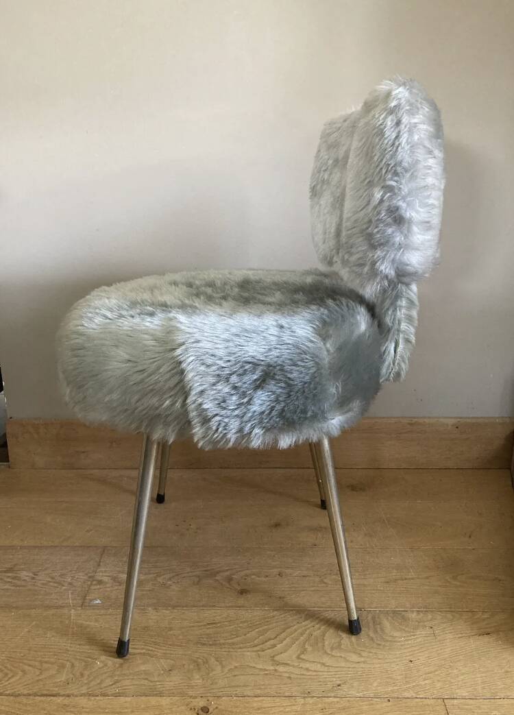 Chaise à poiles longs PELFRAM par PELTEX S.A PRODUCTION FRANCE années 1960/70