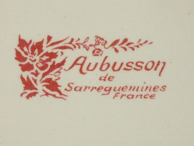 Lot 5 hollow plates old Sarreguemines Aubusson collection