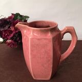 Old pitcher in earthenware of a very pretty pink