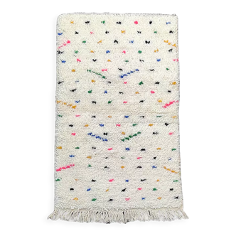 Berber carpet colored polka dots 80x130 cm