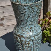 Large Vallauris vase "sea foam" H 41.5 cm