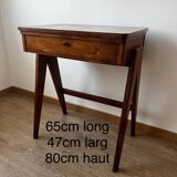 Ancien meuble de couture en bois vintage