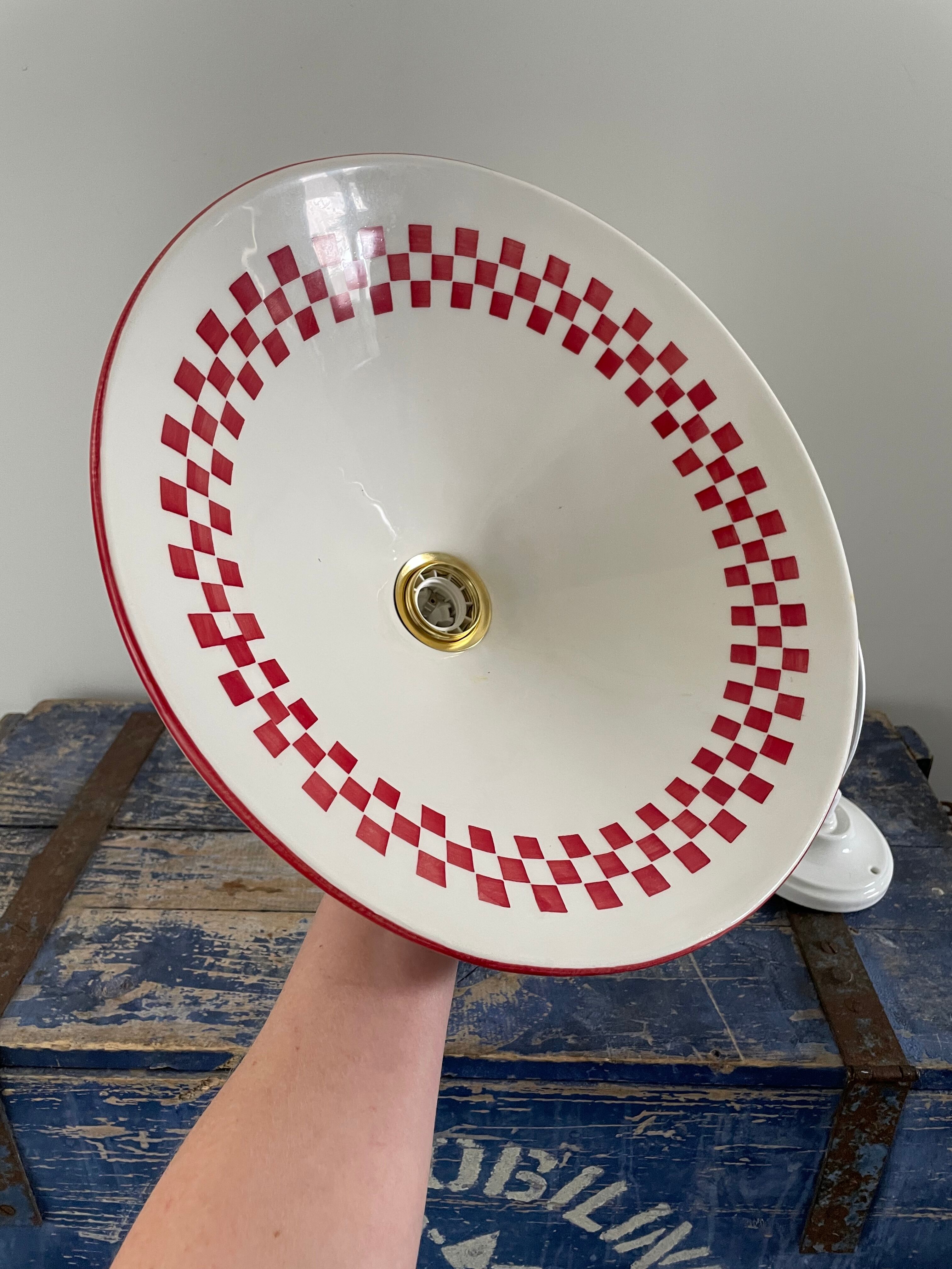Vintage ceramic pendant lamp