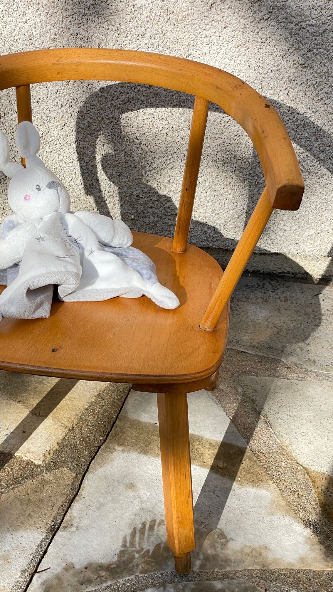 Fauteuil vintage pour enfants en bois