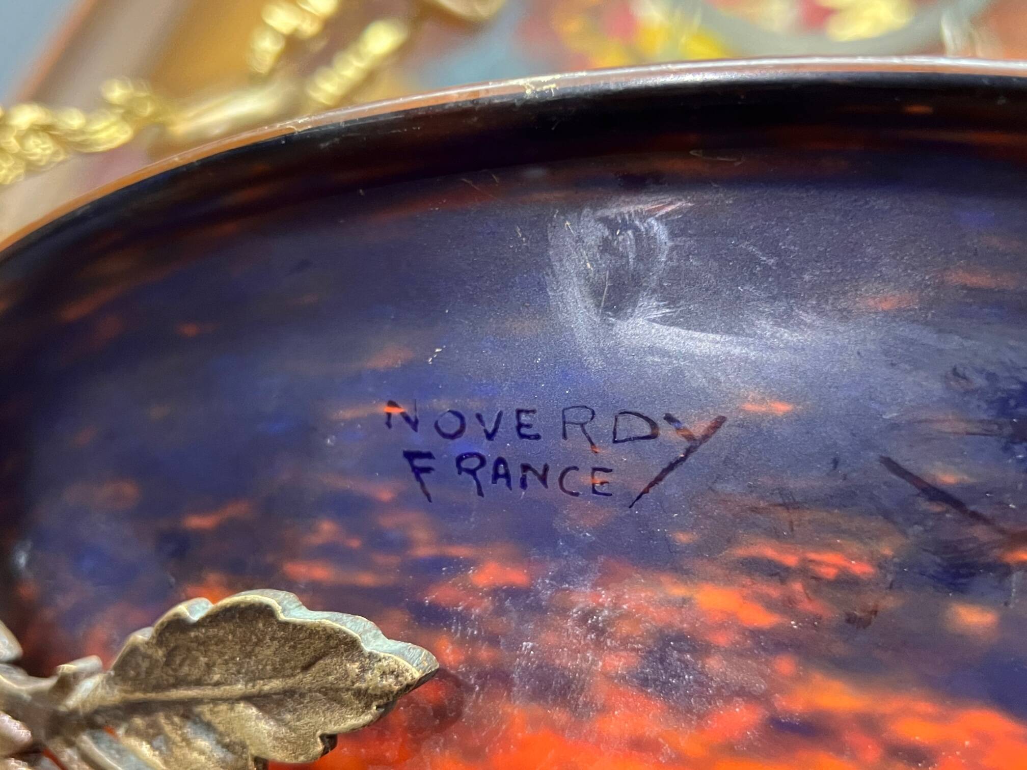 Magnificent Art Deco chandelier signed "Noverdy France".