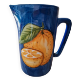 Carafe barbotine citron