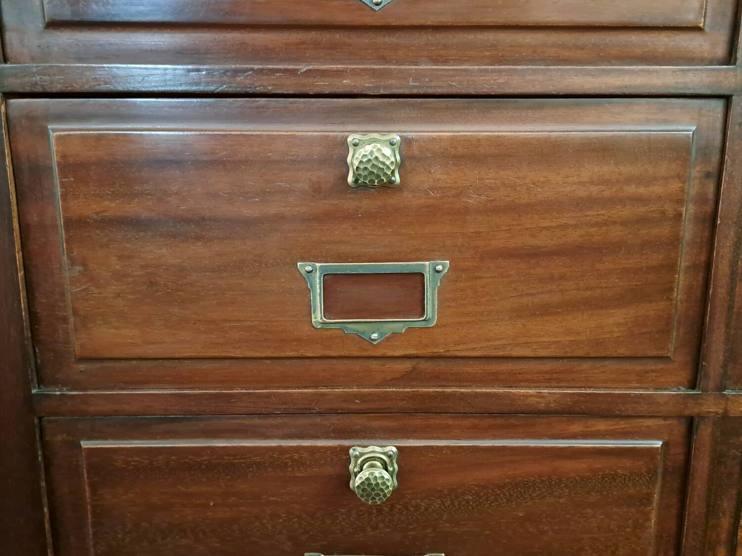 Meuble de notaire à clapets en acajou