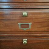 Mahogany notary cabinet with flaps