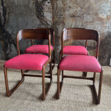4 chaises Baumann modèle traîneau