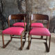 4 chaises Baumann modèle traîneau