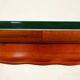Table in solid beech, mahogany veneer and glass, Italy, 1950s.