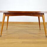 Vintage Mahogany Table French Work 1960