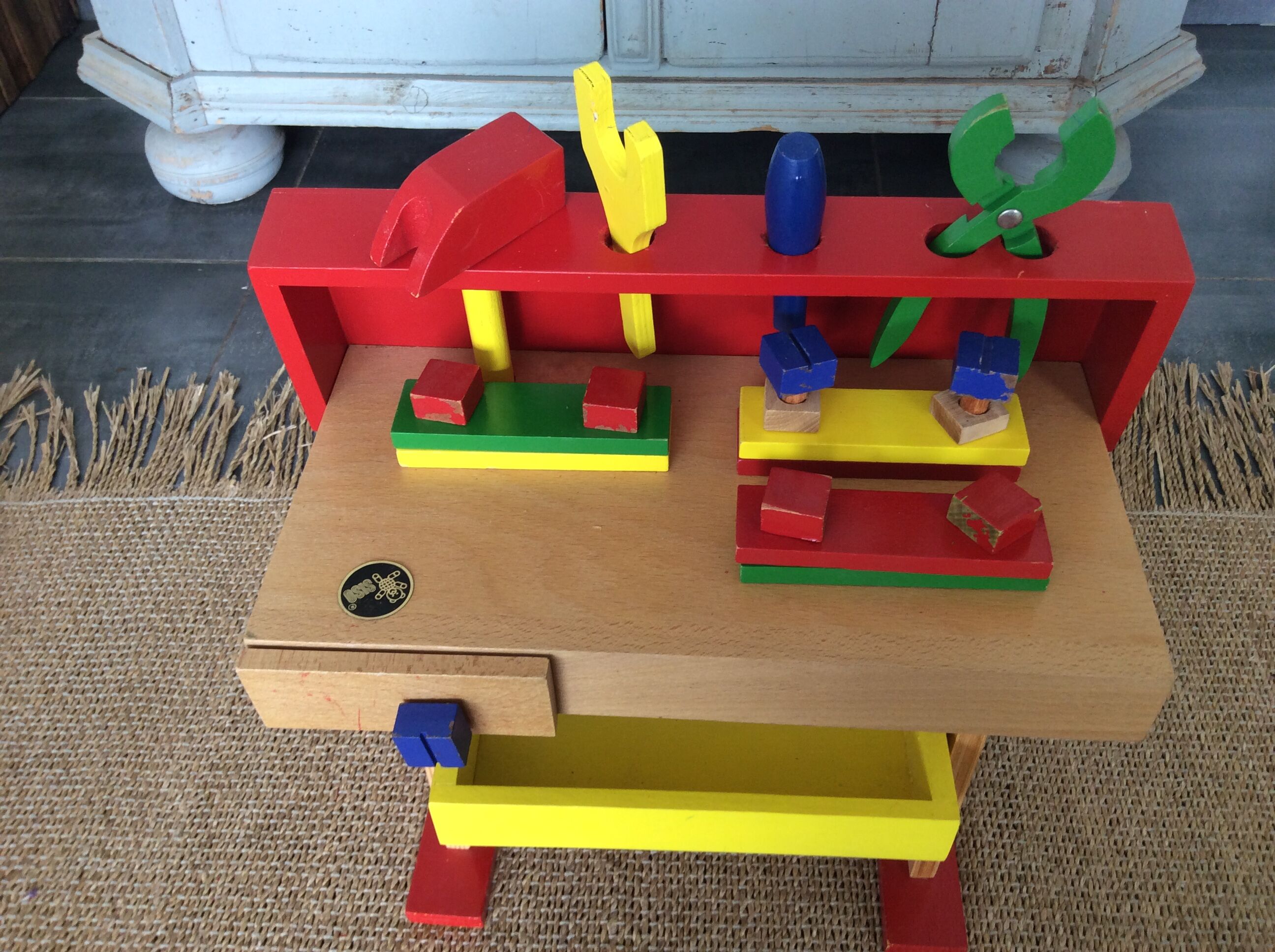 Child wooden workbench